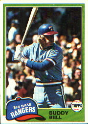 1981 Topps Baseball Cards      475     Buddy Bell